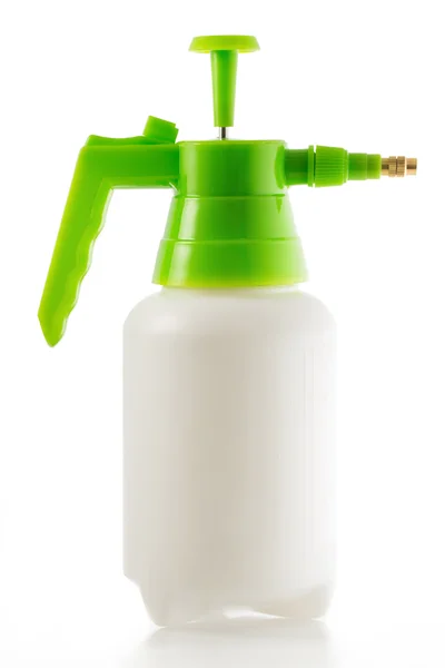 Plastic spray bottle isolated on white — Stockfoto