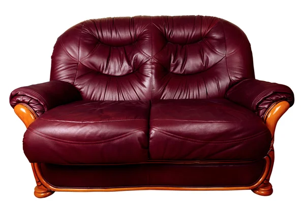 Two Seater Sofa isolated on white, with clipping path — Stock Photo, Image