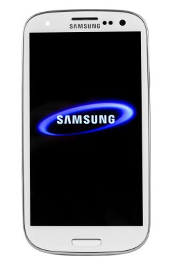 Varna, Bulgaria - Juny 03, 2012: Cell phone model Samsung S3 has