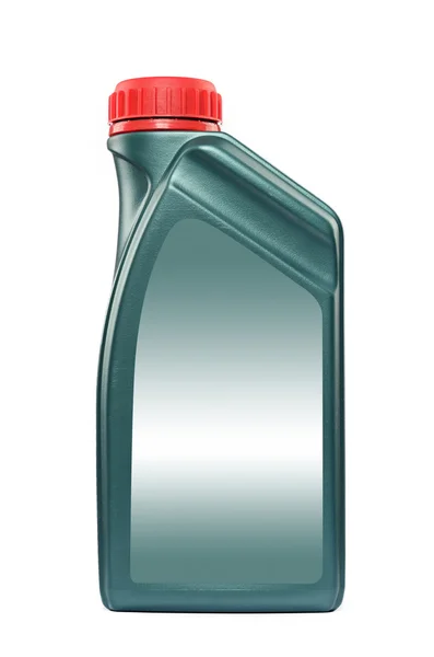 Motorölflasche isoliert auf weiß — Stockfoto