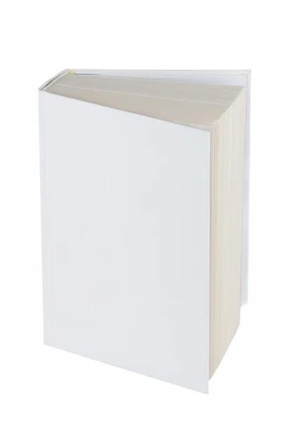 白い背景に分離された空白の本ハードカバー — ストック写真