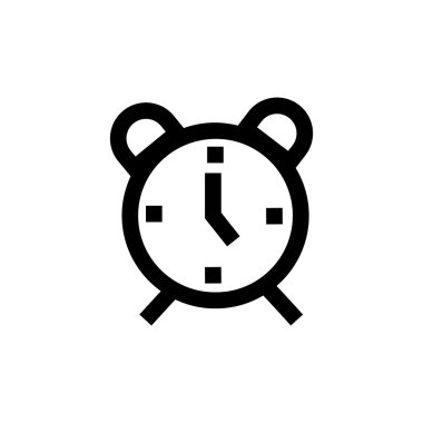 Alarm saat çizgisi simgesi. 