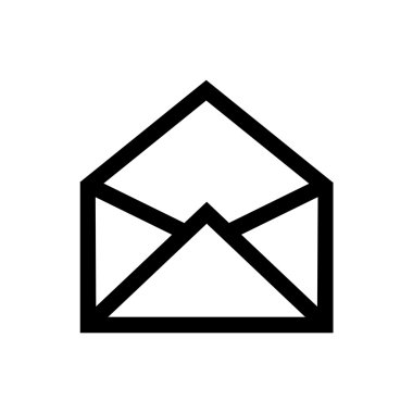 Zarf, e-posta, mesaj satırı simgesi. 