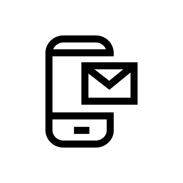 Message, icône de ligne de message téléphonique. Pixel parfait entièrement modifiable v — Image vectorielle