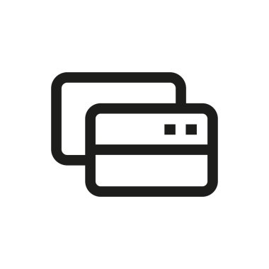 Credit card, payment line icon
