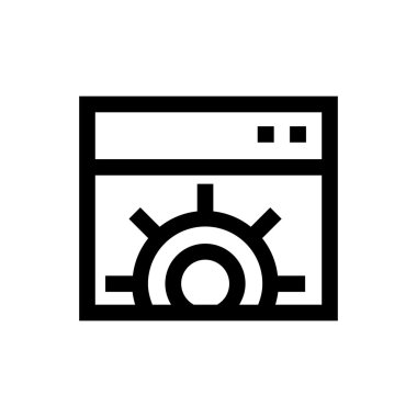 Web Sitesi En İyileştirme Satırı Simgesi.