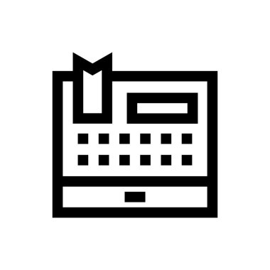 Yazar kasa satırı simgesi