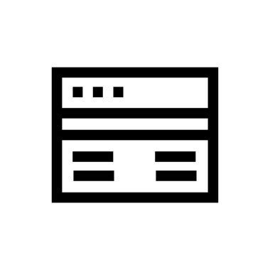 Web tasarım satırı simgesi. 