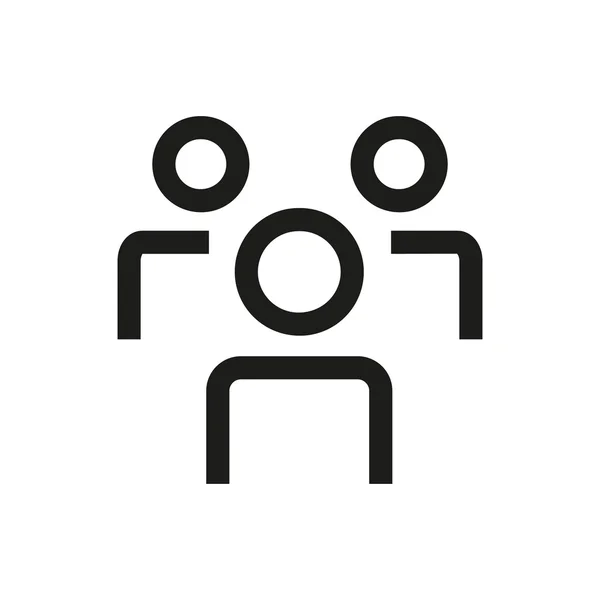 Teammates line icon — Stock vektor