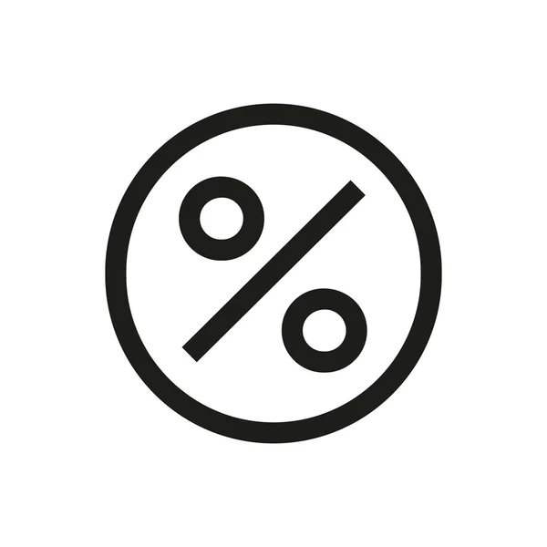 Discount, percentage line icon — Stock Vector