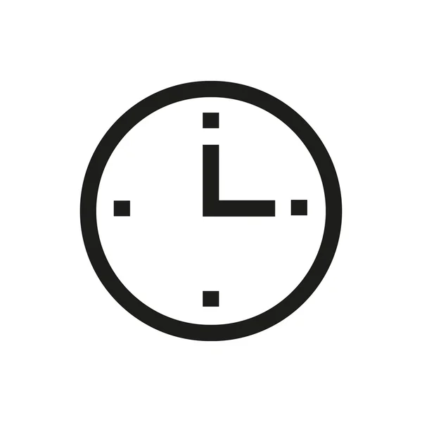Clock, work hours line icon. — Stockový vektor