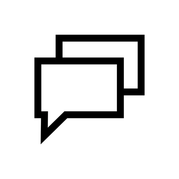 Online consulting, speech bubble line icon. — Stockvector