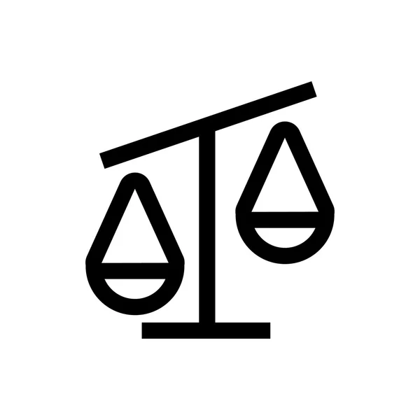 Justice, scale line icon. — Stockvector