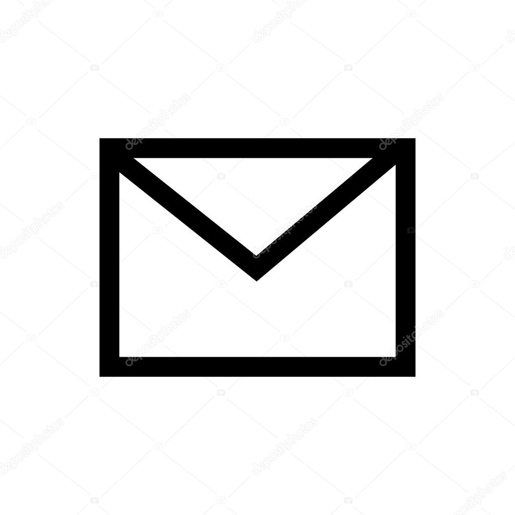 E-mail marketing line icon.