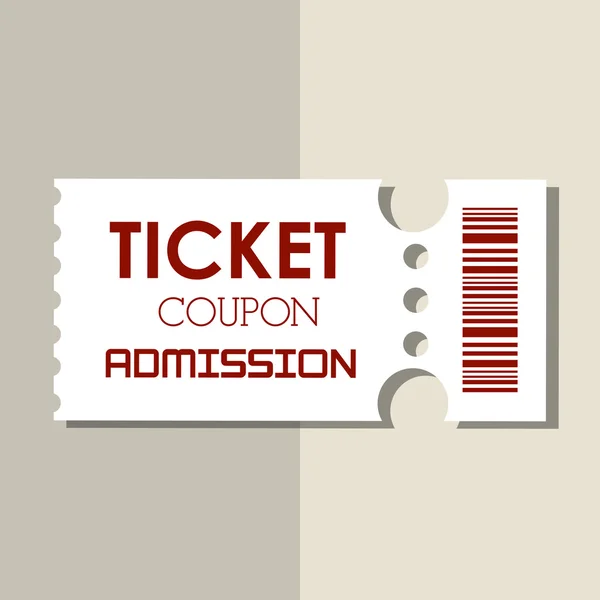 Design von Ticketsymbolen — Stockvektor