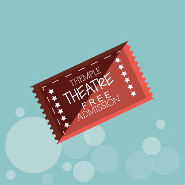 Bilet simgesi tasarım