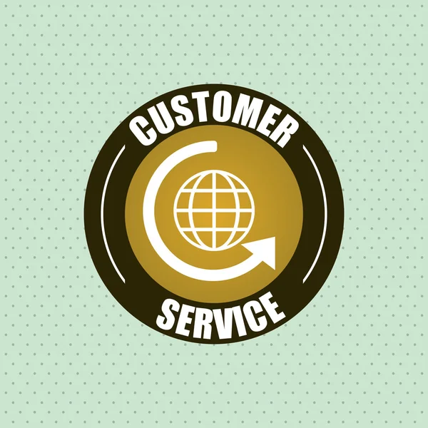 Дизайн иконки обслуживания клиентов — стоковый вектор