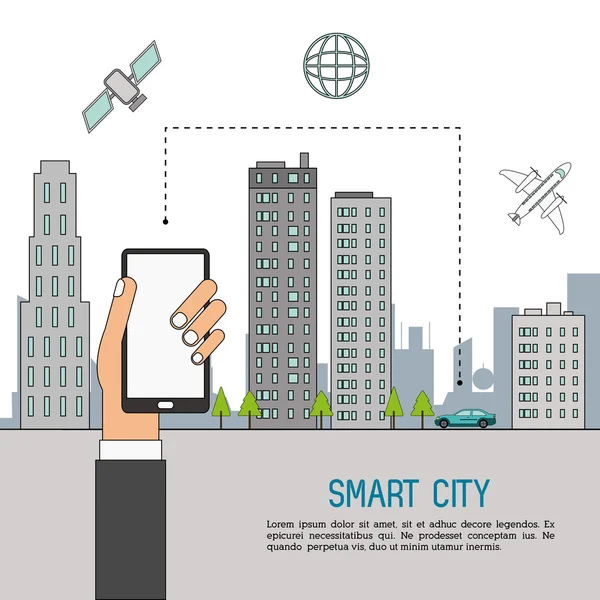 Smart city design — Stock vektor