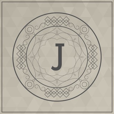 Monogram simgesi tasarım