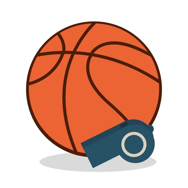 Basket-ball design sportif — Image vectorielle