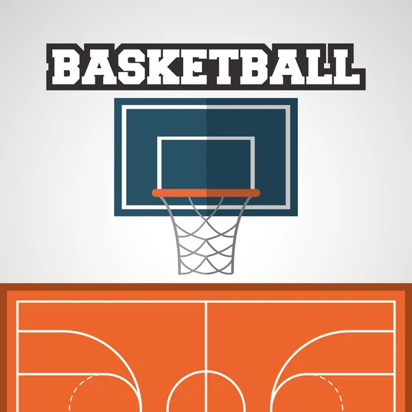 Basket-ball design sportif — Image vectorielle