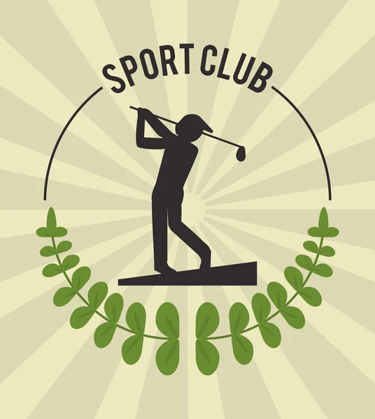 Diseño de icono de golf — Vector de stock