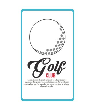 Golf simgesi tasarım