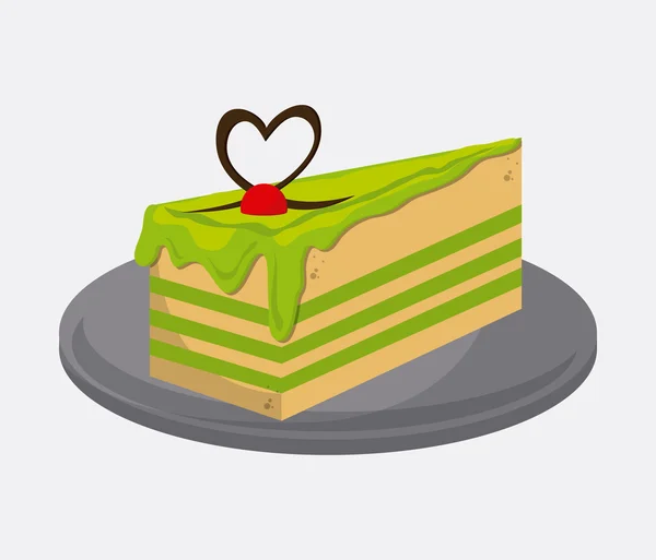 Panadería y diseño de pasteles — Vector de stock