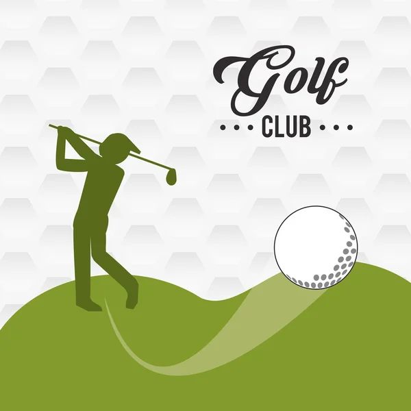 Diseño de icono de golf — Vector de stock