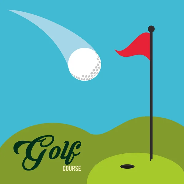 Golf icon design — Stock Vector