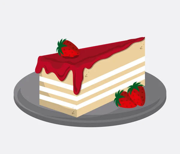 Panadería y diseño de pasteles — Vector de stock