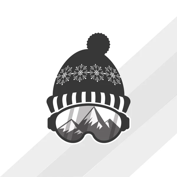 Wintersport-Design — Stockvektor