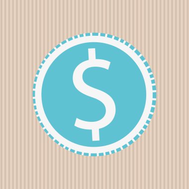 çizgili arka plan üzerinde sikke