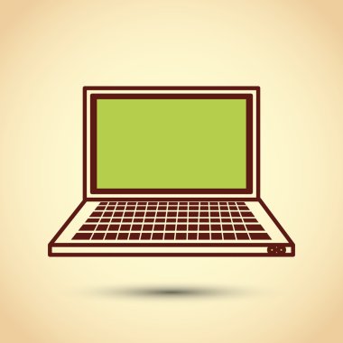 Dizüstü bilgisayar simgesi tasarım