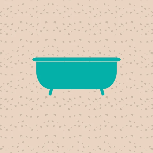 목욕탕 아이콘 디자인 — 스톡 벡터