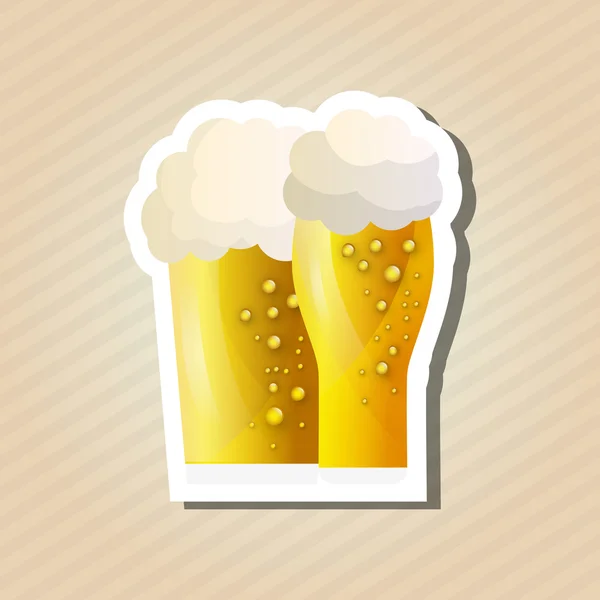 啤酒的图标设计 — 图库矢量图片
