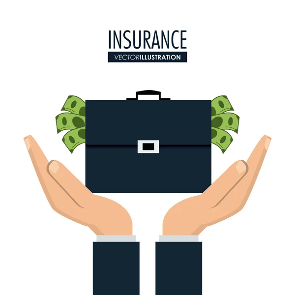 Insurance icon design — Stock Vector