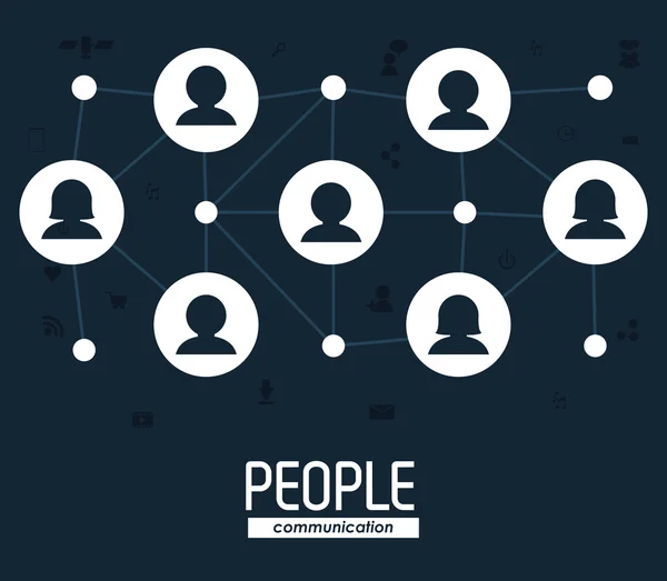 People icon design — Stock Vector