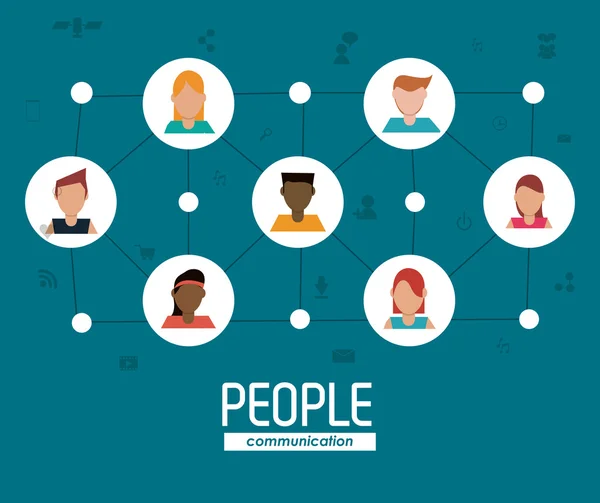 Design de ícone de pessoas — Vetor de Stock