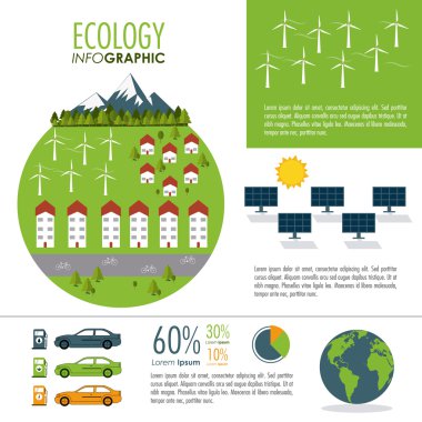 Ekoloji Infographic tasarım