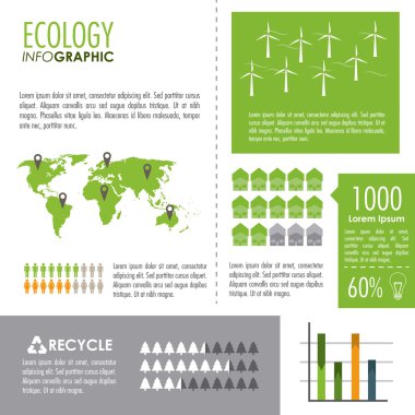 Ekoloji Infographic tasarım