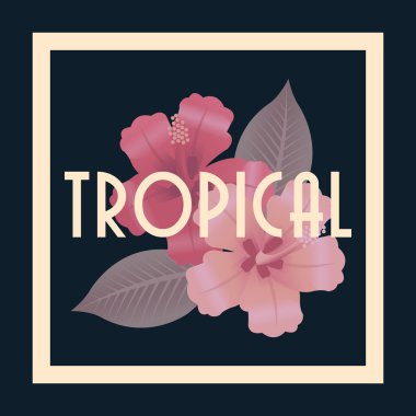 Tropikal simgesi tasarım