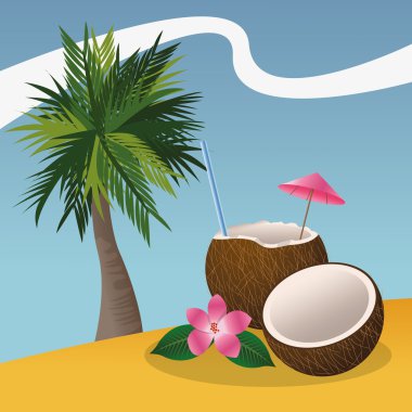 Tropikal simgesi tasarım