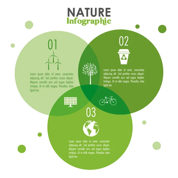 Ökologie Infografik Design — Stockvektor