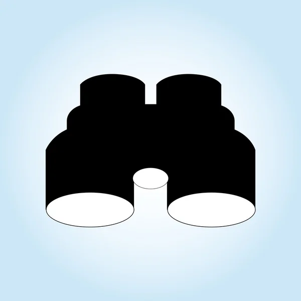Diseño del icono de prismáticos — Vector de stock