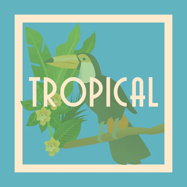 Conception icône tropicale — Image vectorielle