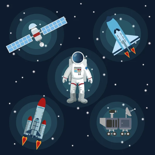 Space icon design — Stock Vector