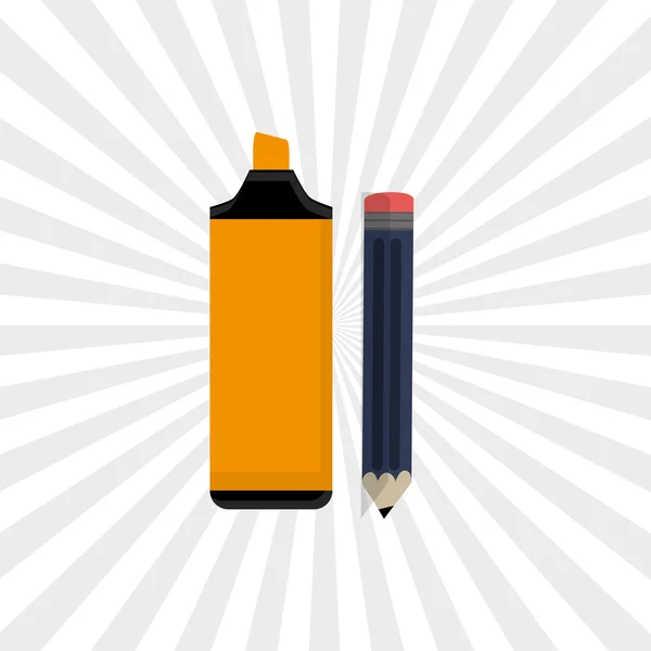 Conception d'icône de crayon — Image vectorielle