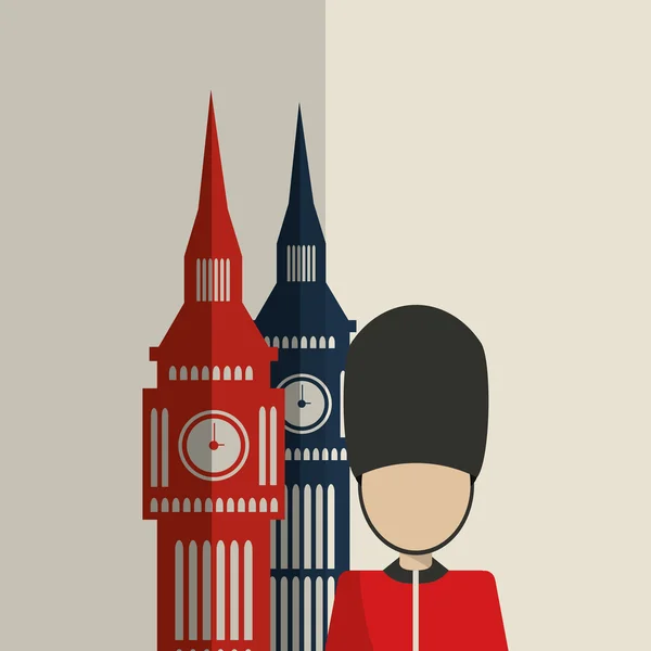 Londres icono de diseño — Archivo Imágenes Vectoriales