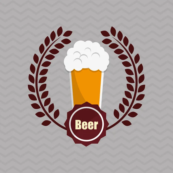 Μπύρα εικονίδιο σχεδιασμός — Διανυσματικό Αρχείο